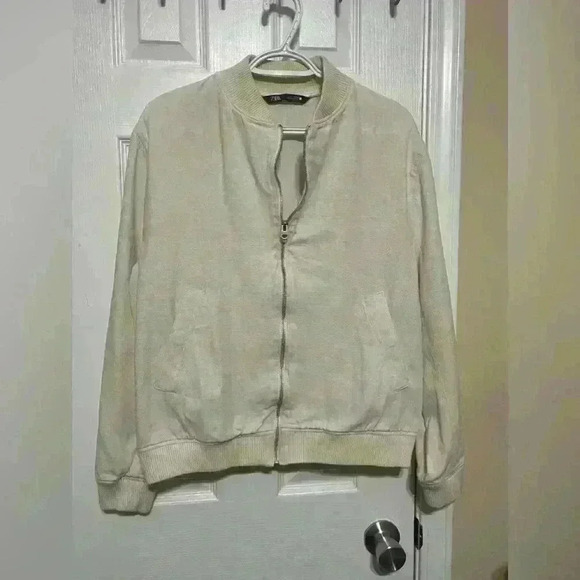 ZARA Large Beige Jacket - Picture 1 of 4
